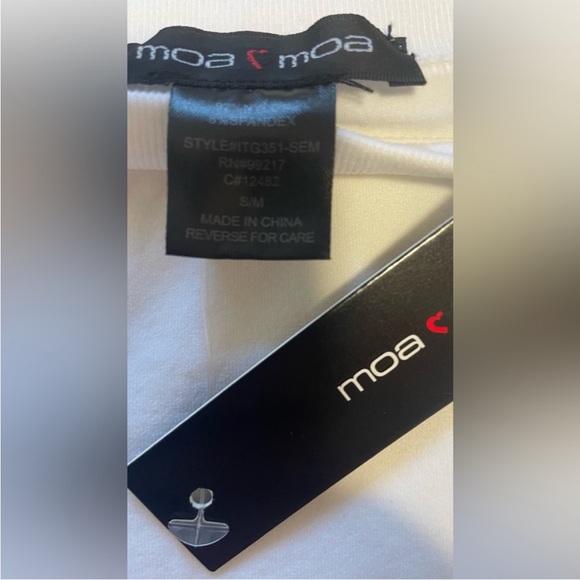 NWT Moa Moa white crop top size S/M - Picture 3 of 6